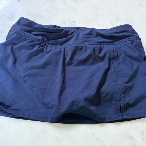 Lands End Navy Blue Swim Skort - Picture 1 of 4